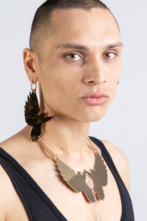 BIRD - Double Gold Necklace