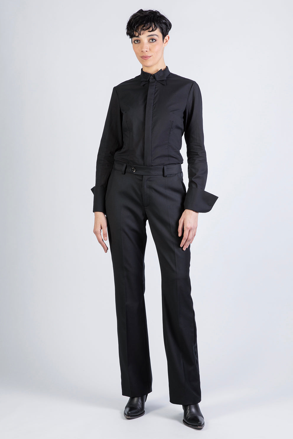 SMOKING SATIN - Pants