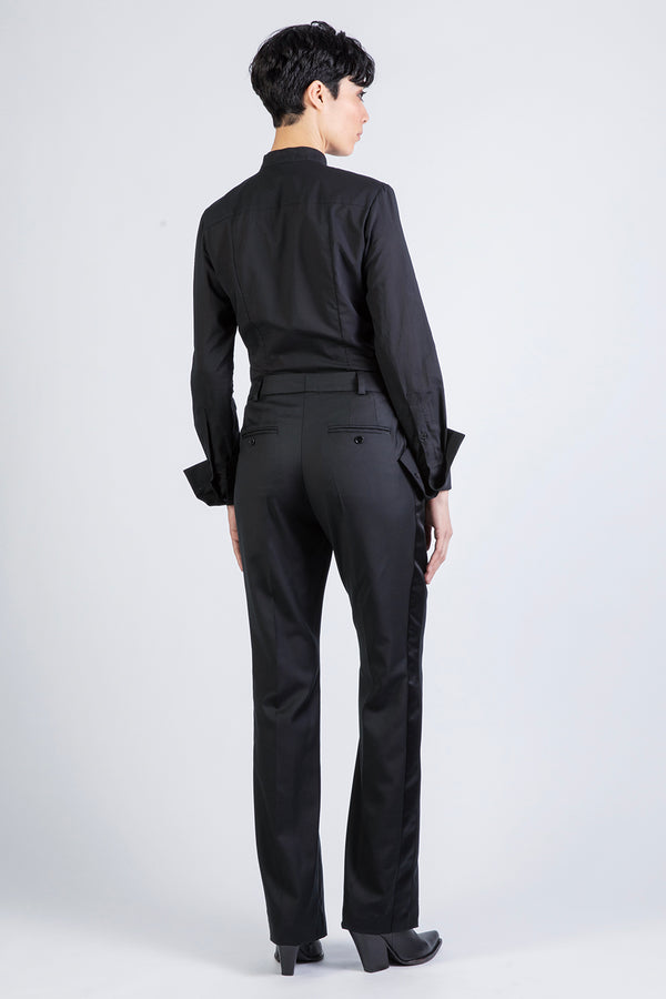 SMOKING SATIN - Pants