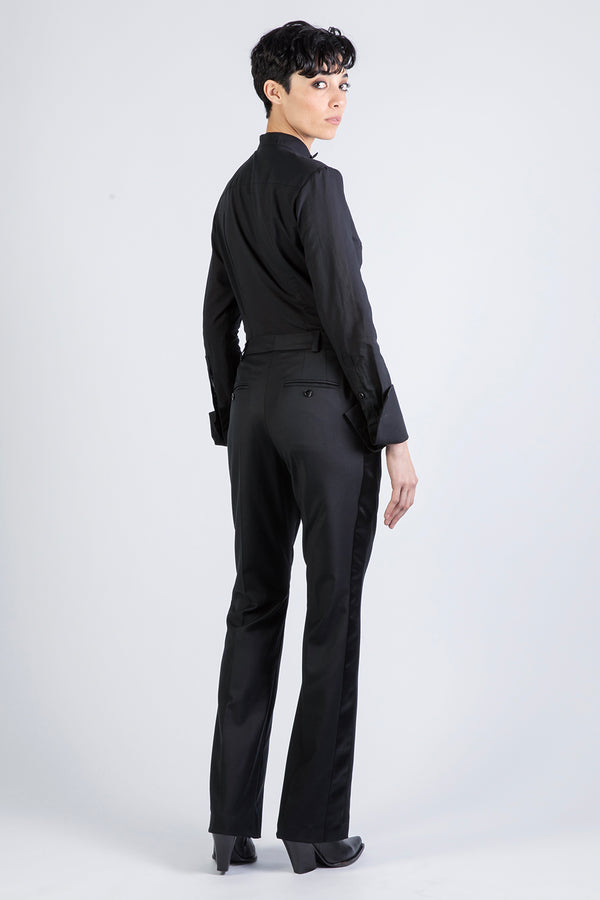 SMOKING SATIN - Pants