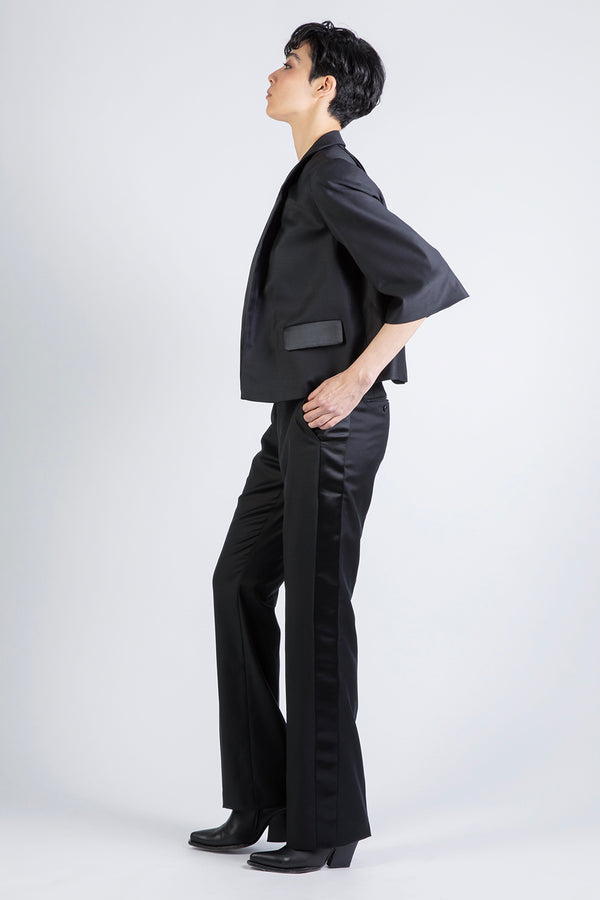 SMOKING SATIN - Pants