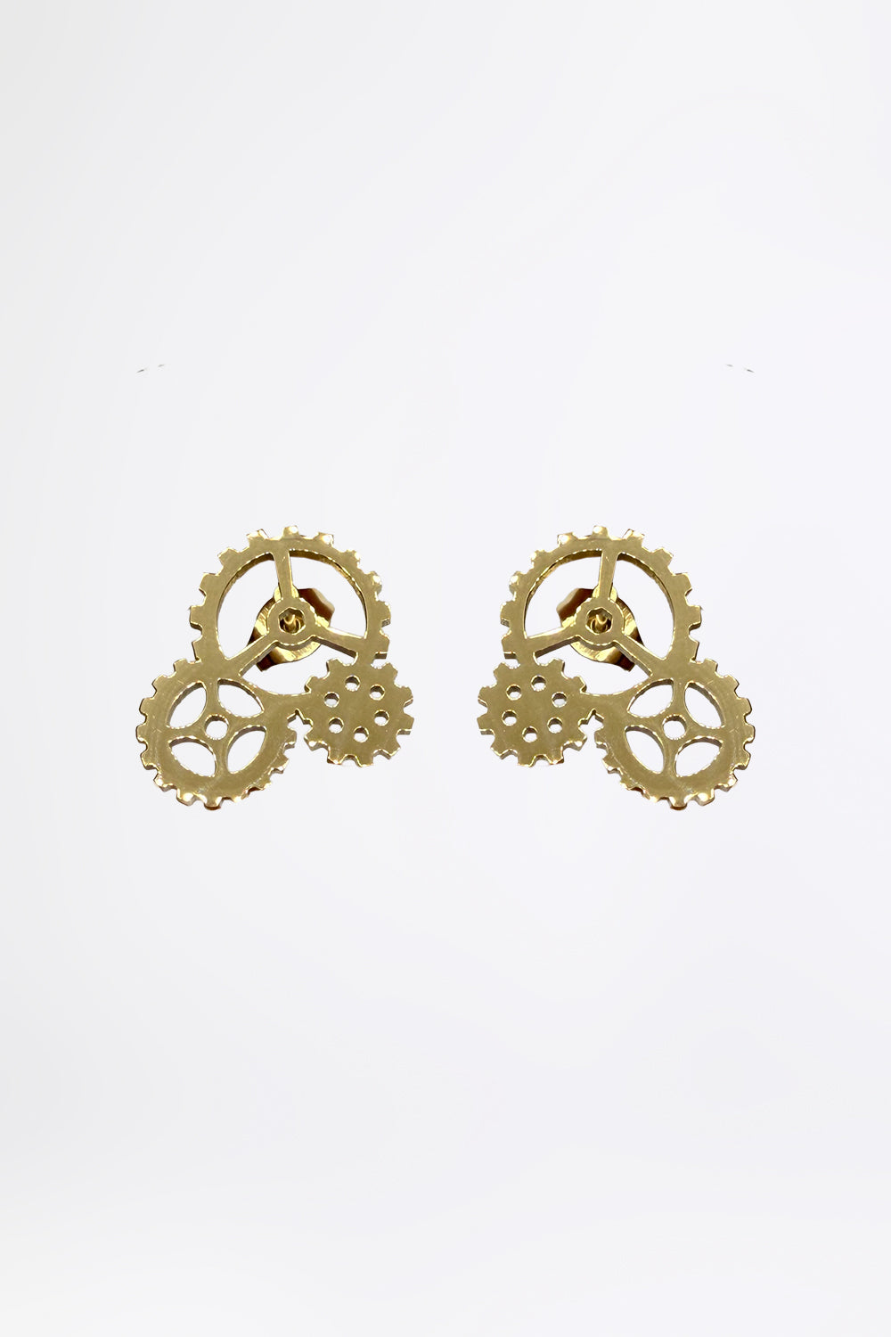 GEARWHEEL - Gold Earring