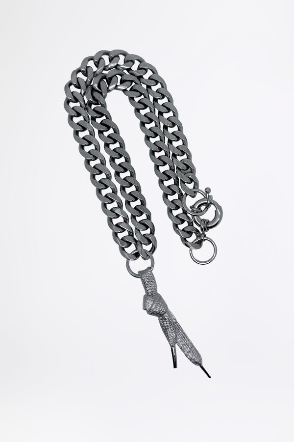 LACE - 重厚なネックレス シルバー