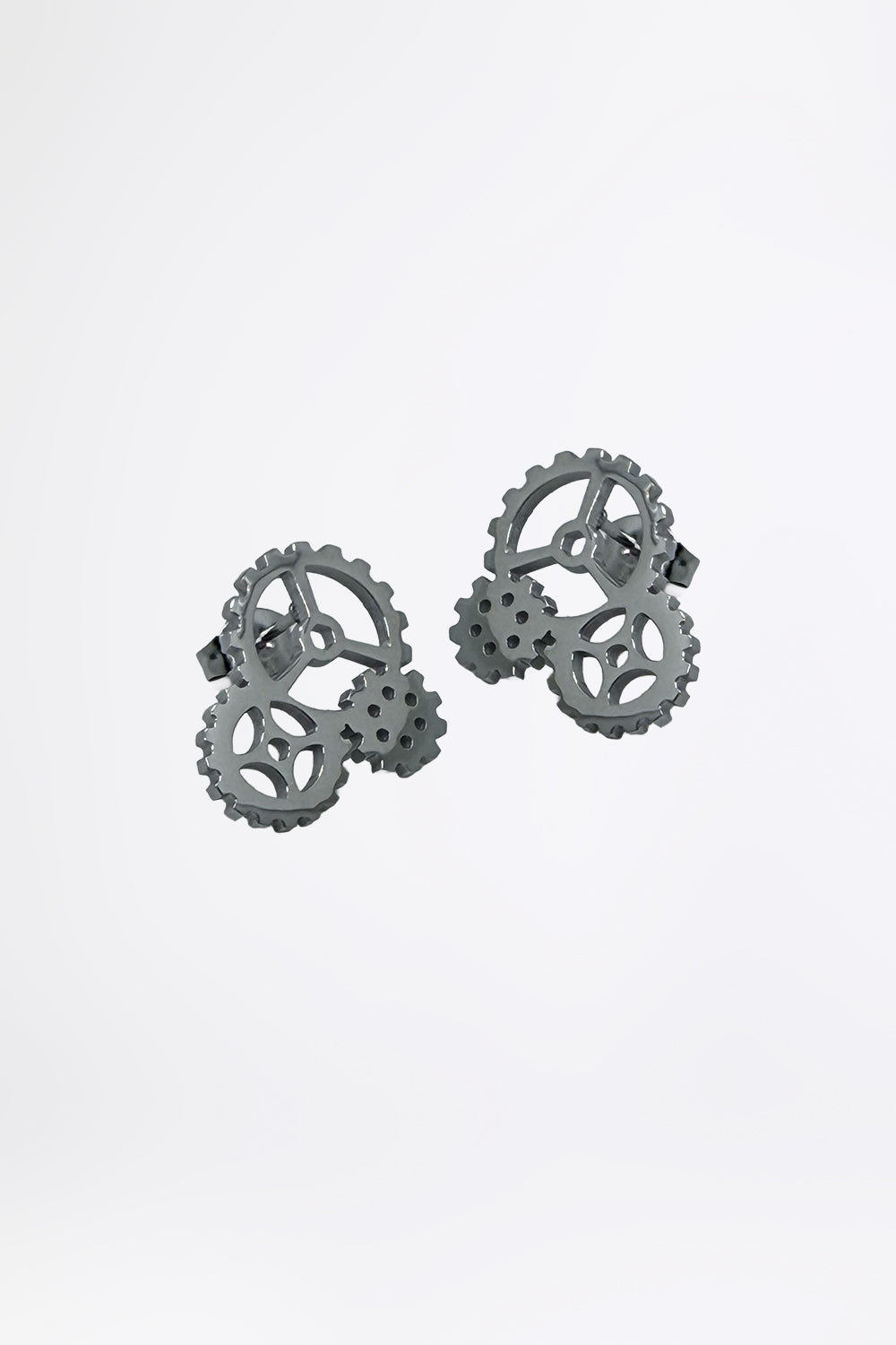 GEARWHEEL - Silber Ohrringe