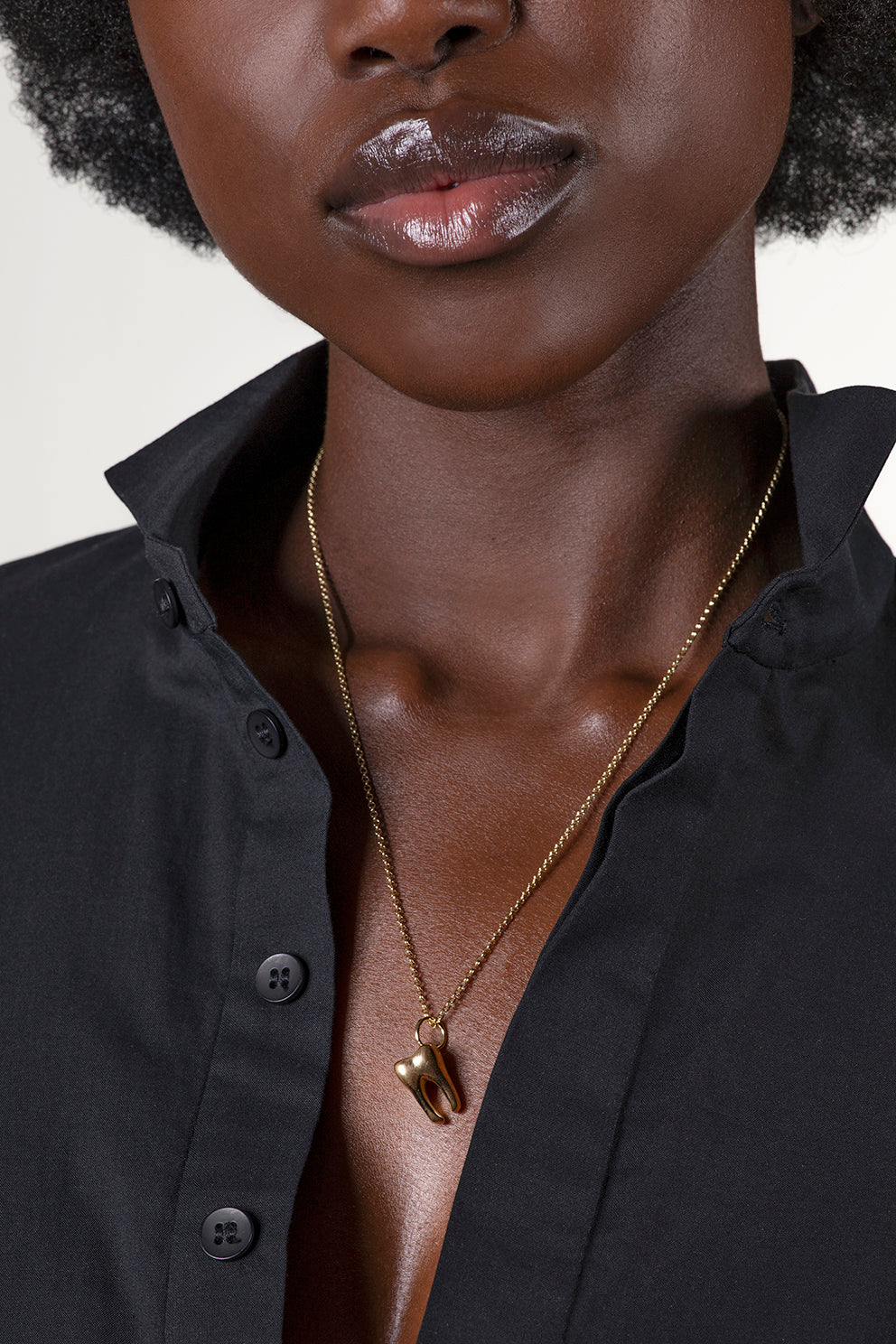 TOOTH - ショートネックレス ゴールド