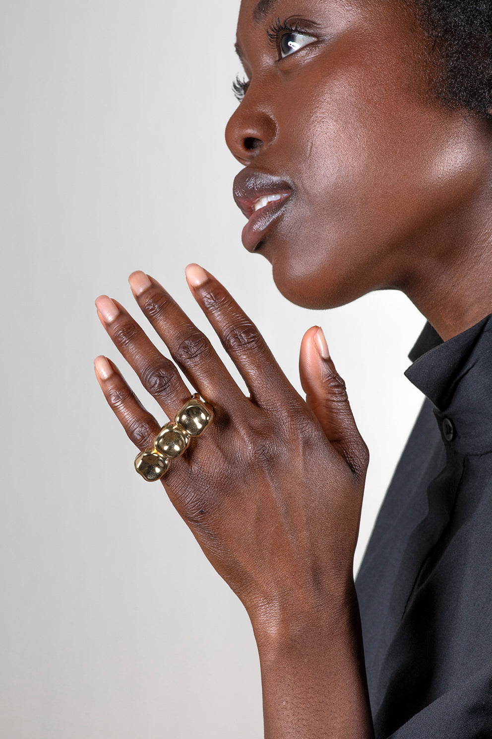 TRIPLE TOOTH - Ring Gold