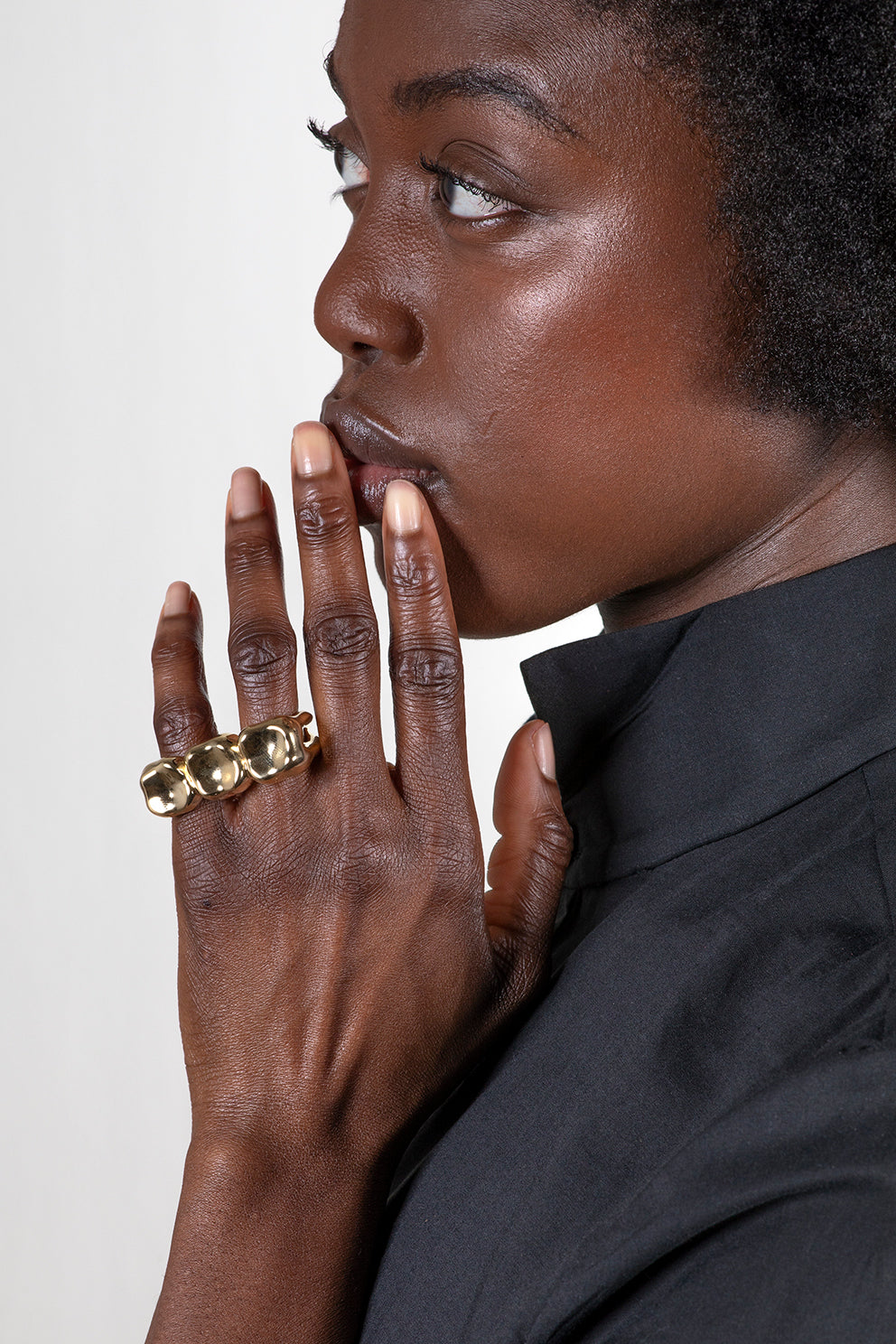 TRIPLE TOOTH - Ring Gold