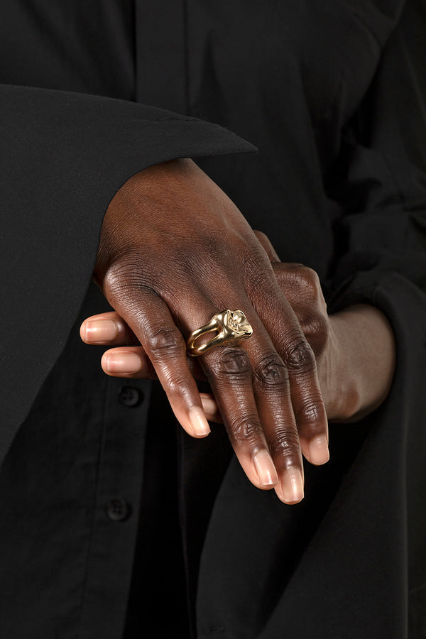 SINGLE TOOTH ース - リング ゴールド