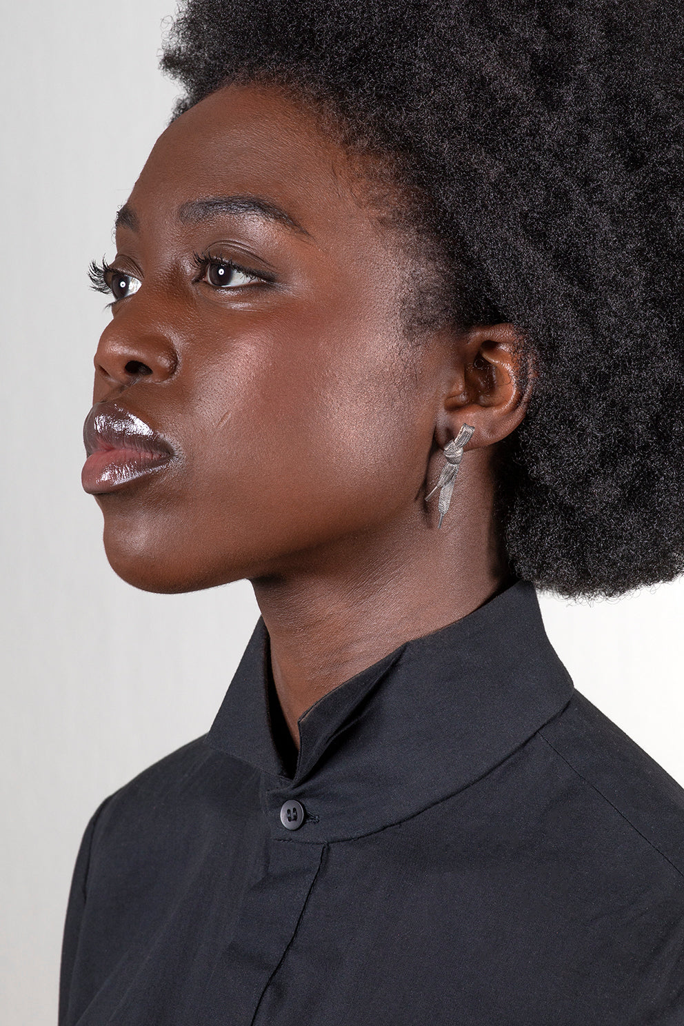 LACE - イヤリング シルバー