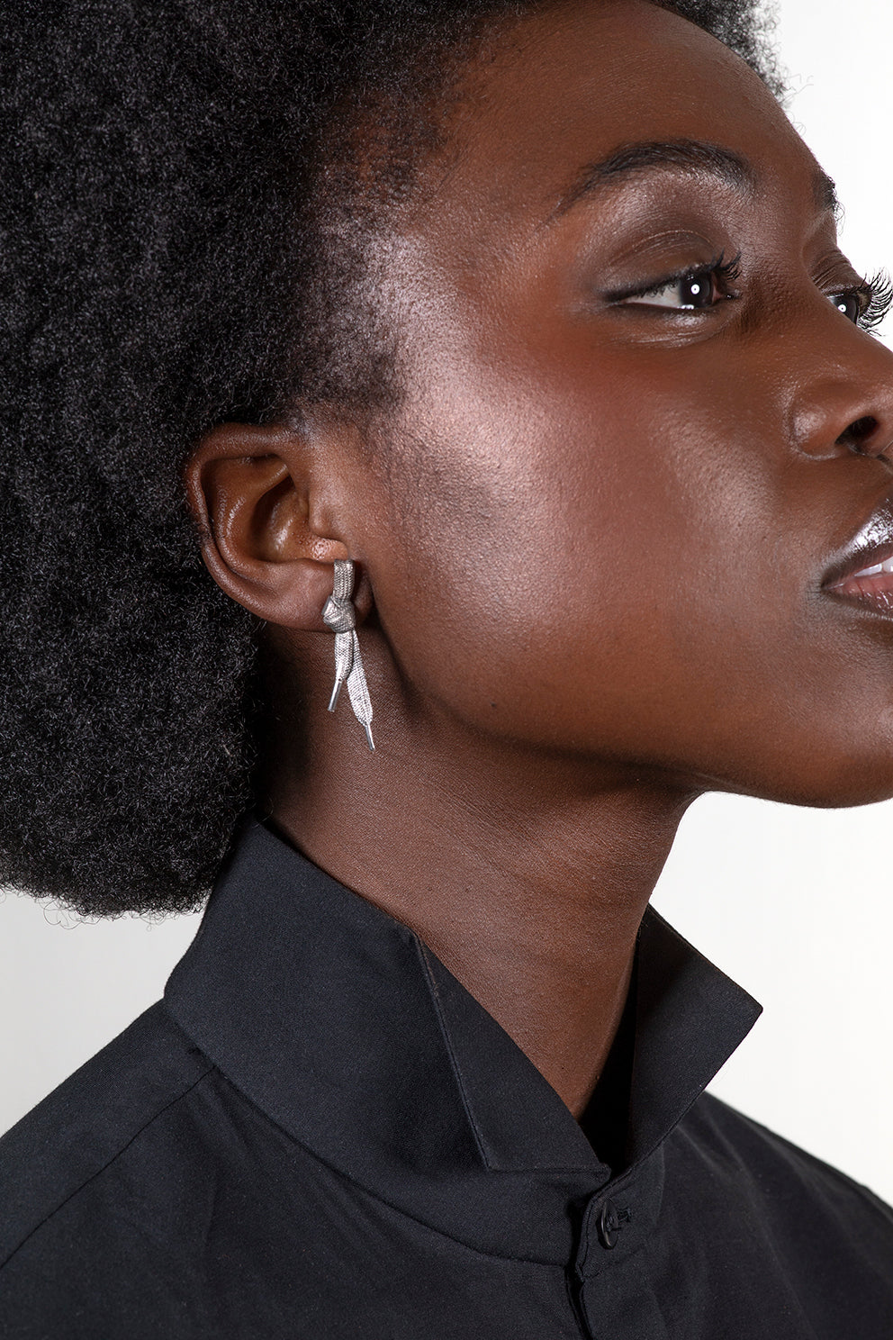 LACE - イヤリング シルバー