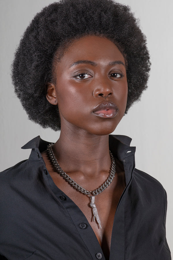 LACE - Heavy Necklace Silver