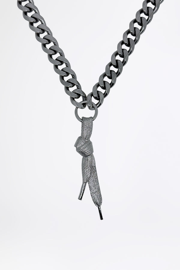 LACE - 重厚なネックレス シルバー