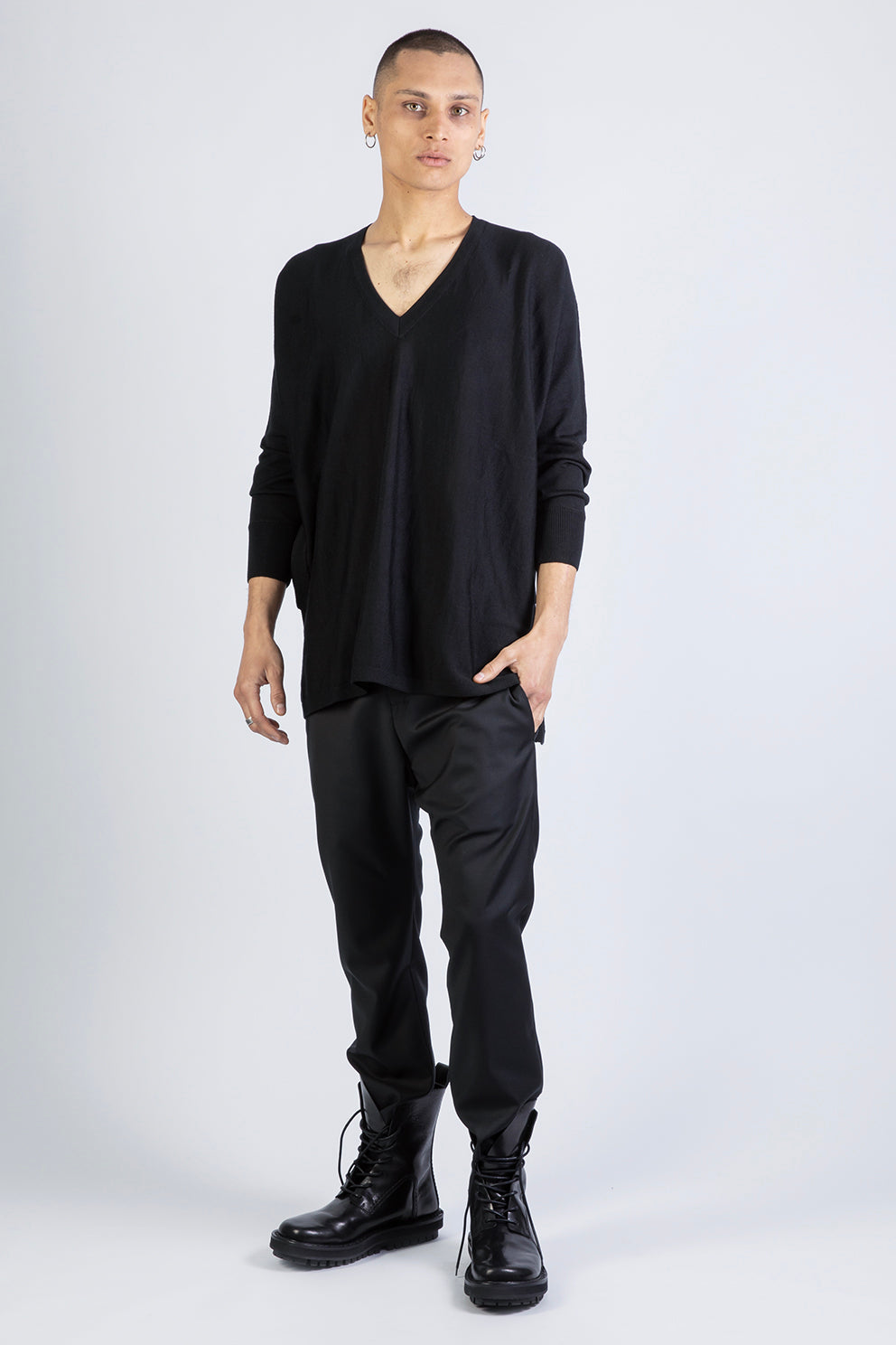 MOONLIGHT - V-Neck Strickpullover - Männer