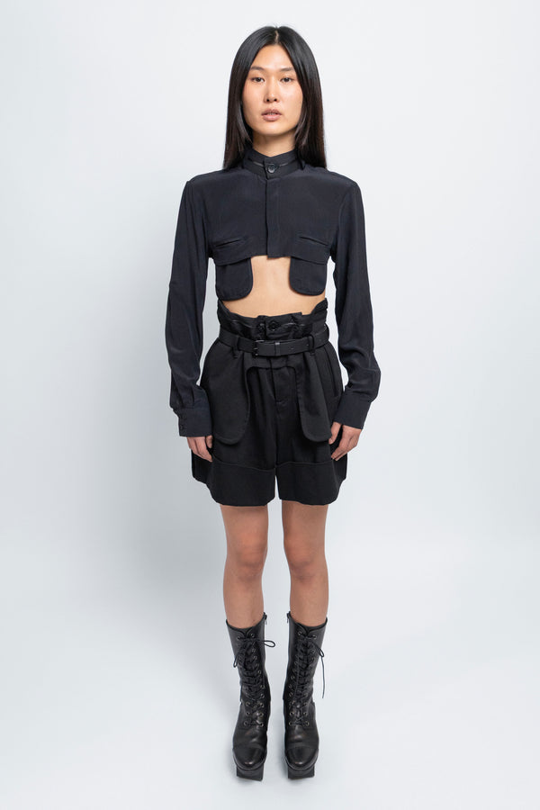 SHORT WAISTBAND - シャツ - 女性