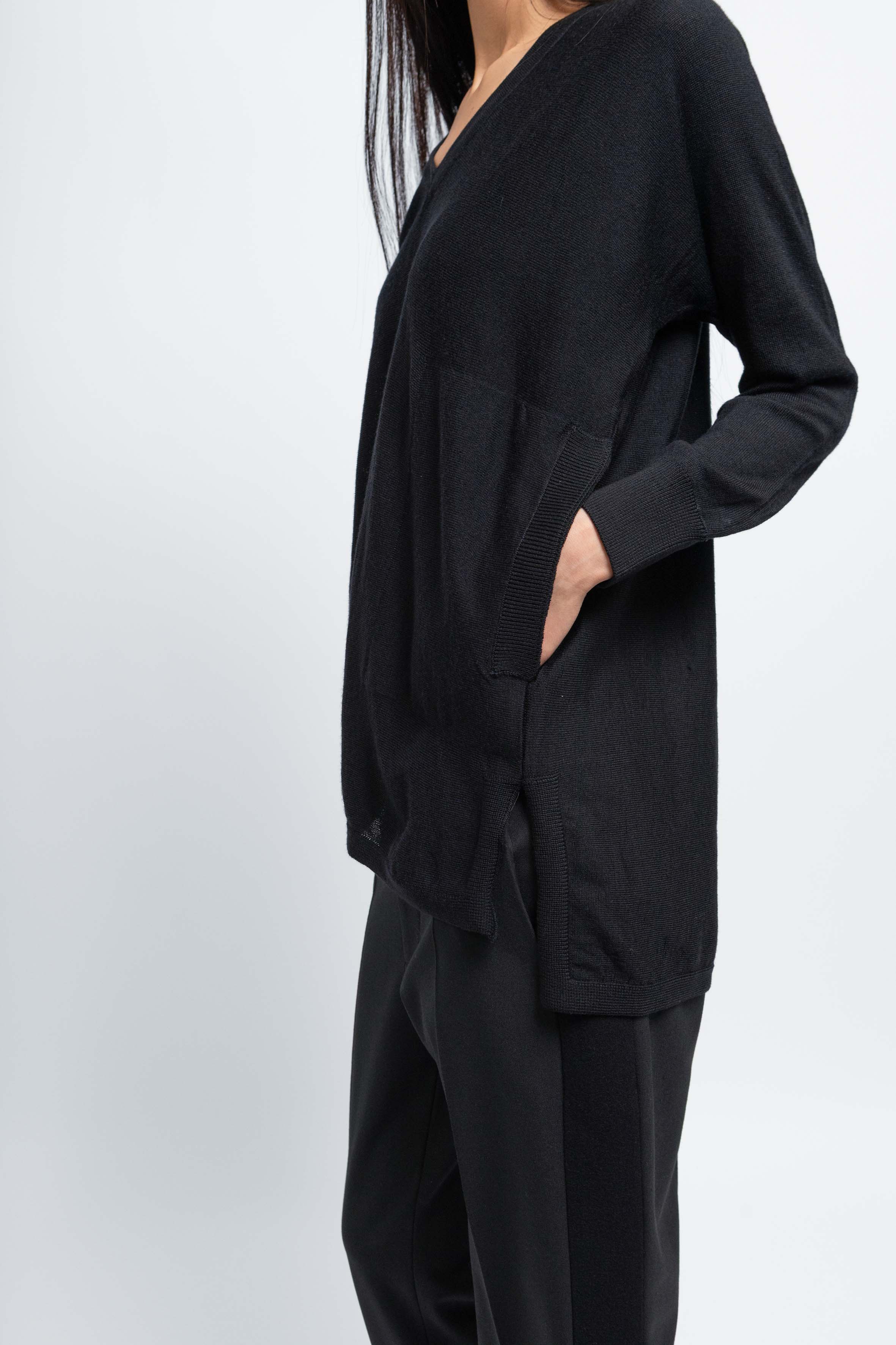 MOONLIGHT - V-Neck Strickpullover - Frauen