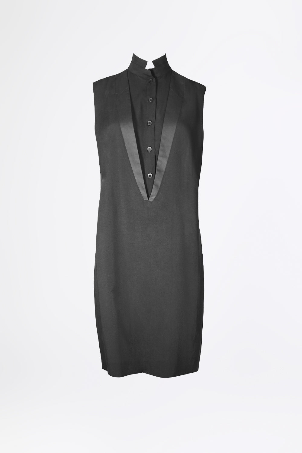DOUBLE COLLAR - Sleeveless Dress - Women