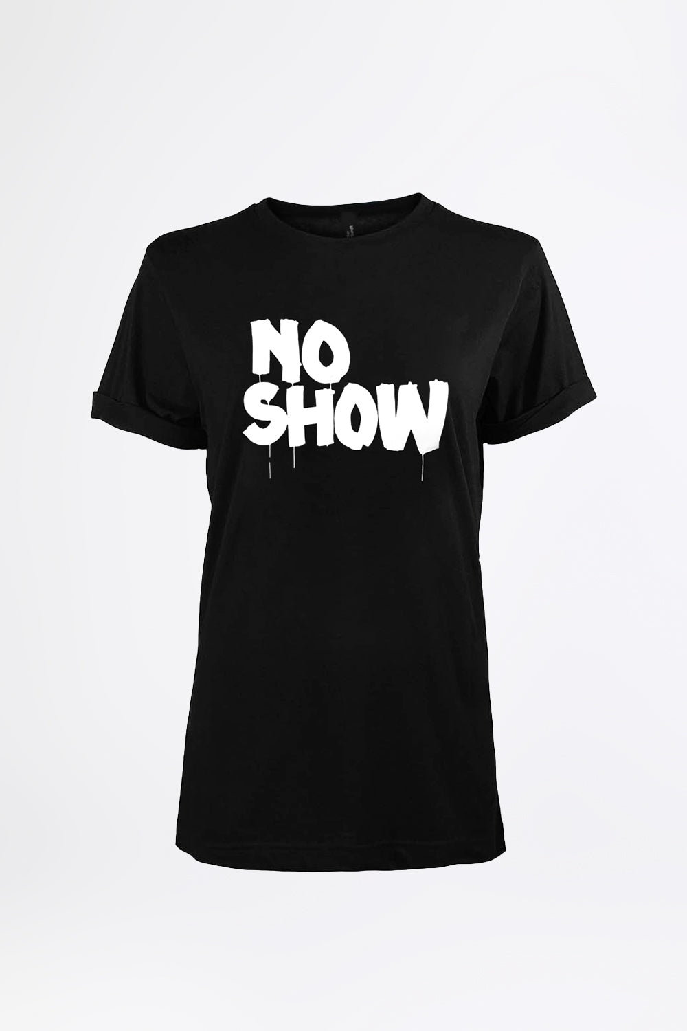 NO SHOW ブラック/ホワイト - ステートメントTシャツ - 女性