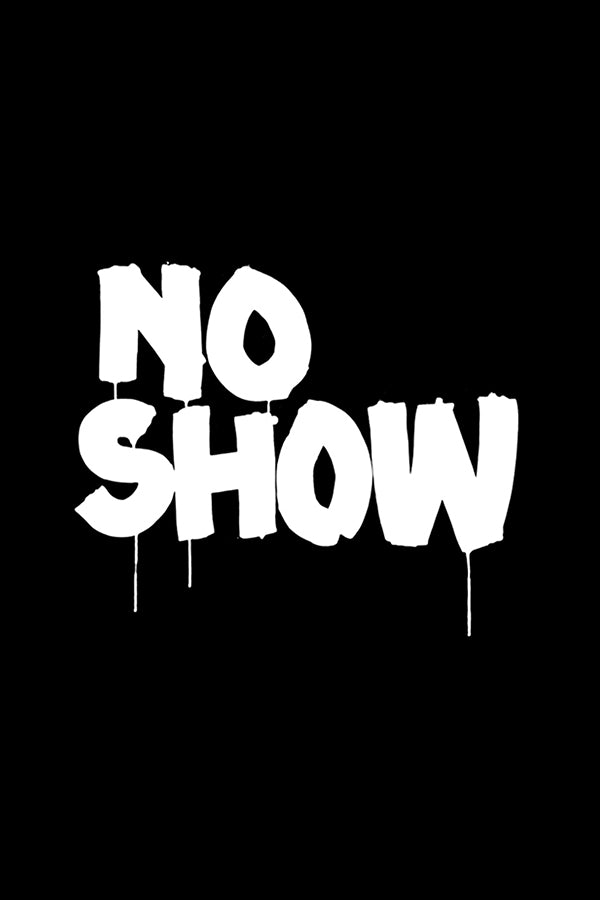 NO SHOW Schwarz/Weiß - Statement T-Shirt