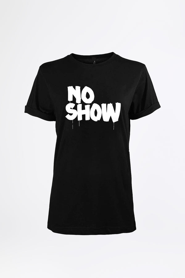 NO SHOW Schwarz/Weiß - Statement T-Shirt - Männer