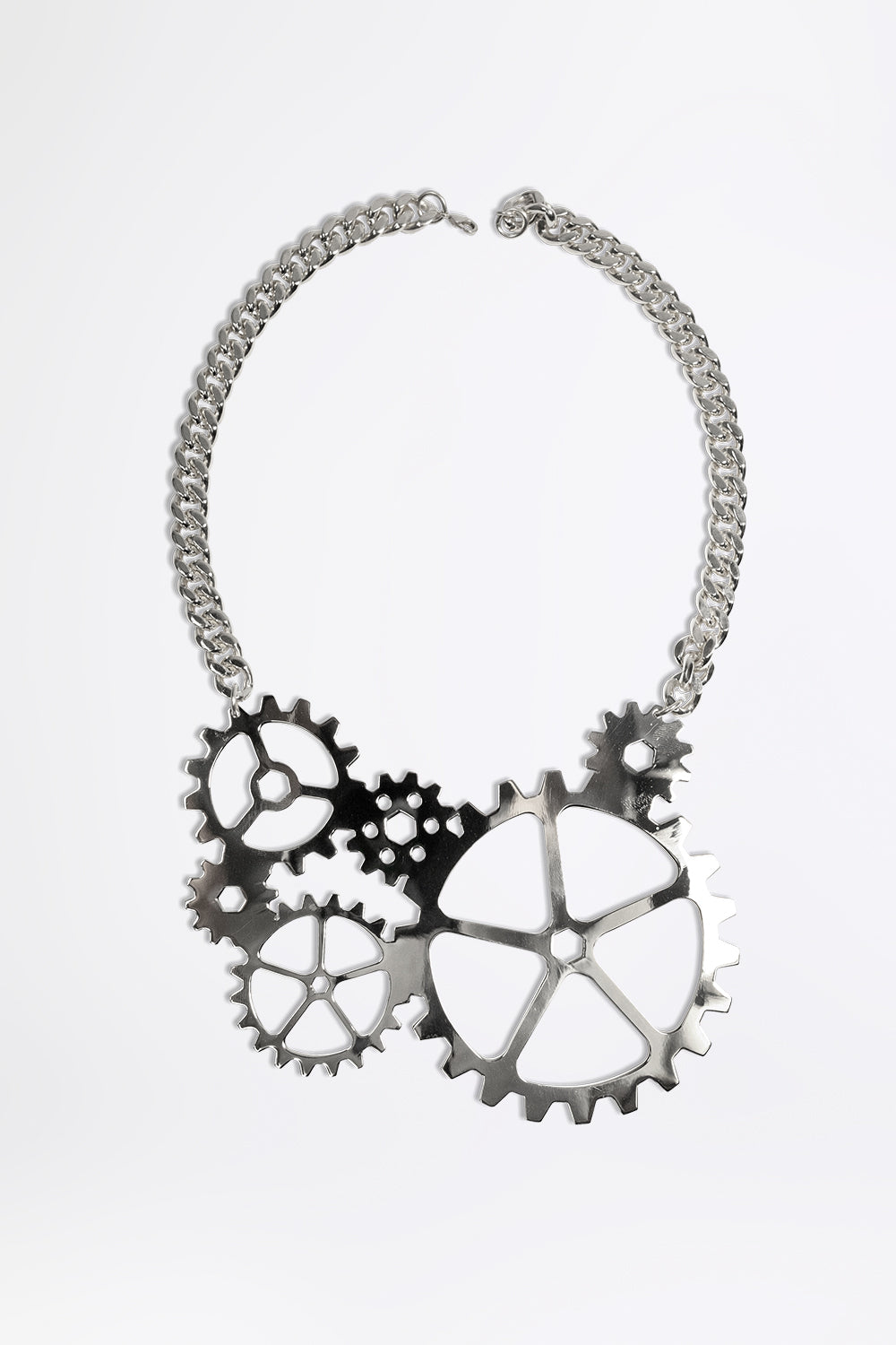 GEARWHEEL QUEEN - Silver Necklace
