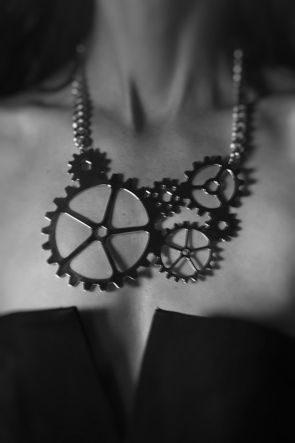 GEARWHEEL QUEEN - Silver Necklace