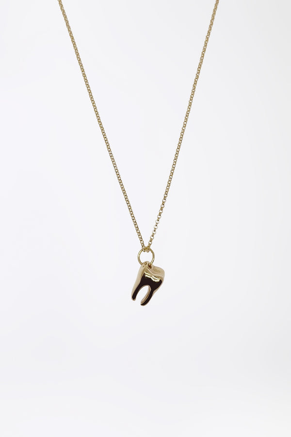 TOOTH - Short Necklace Gold
