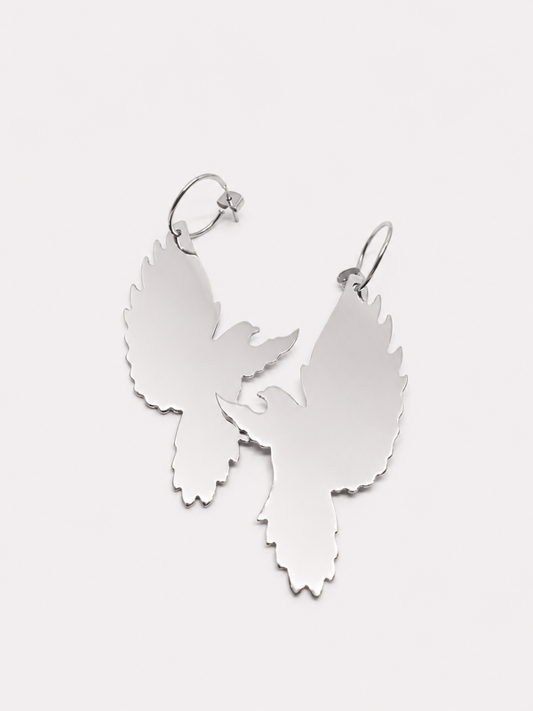 BIRD - Silver Earring
