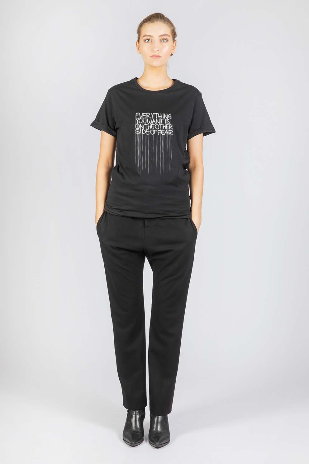 OTHER SIDE OF FEAR - Statement T-Shirt - Frauen