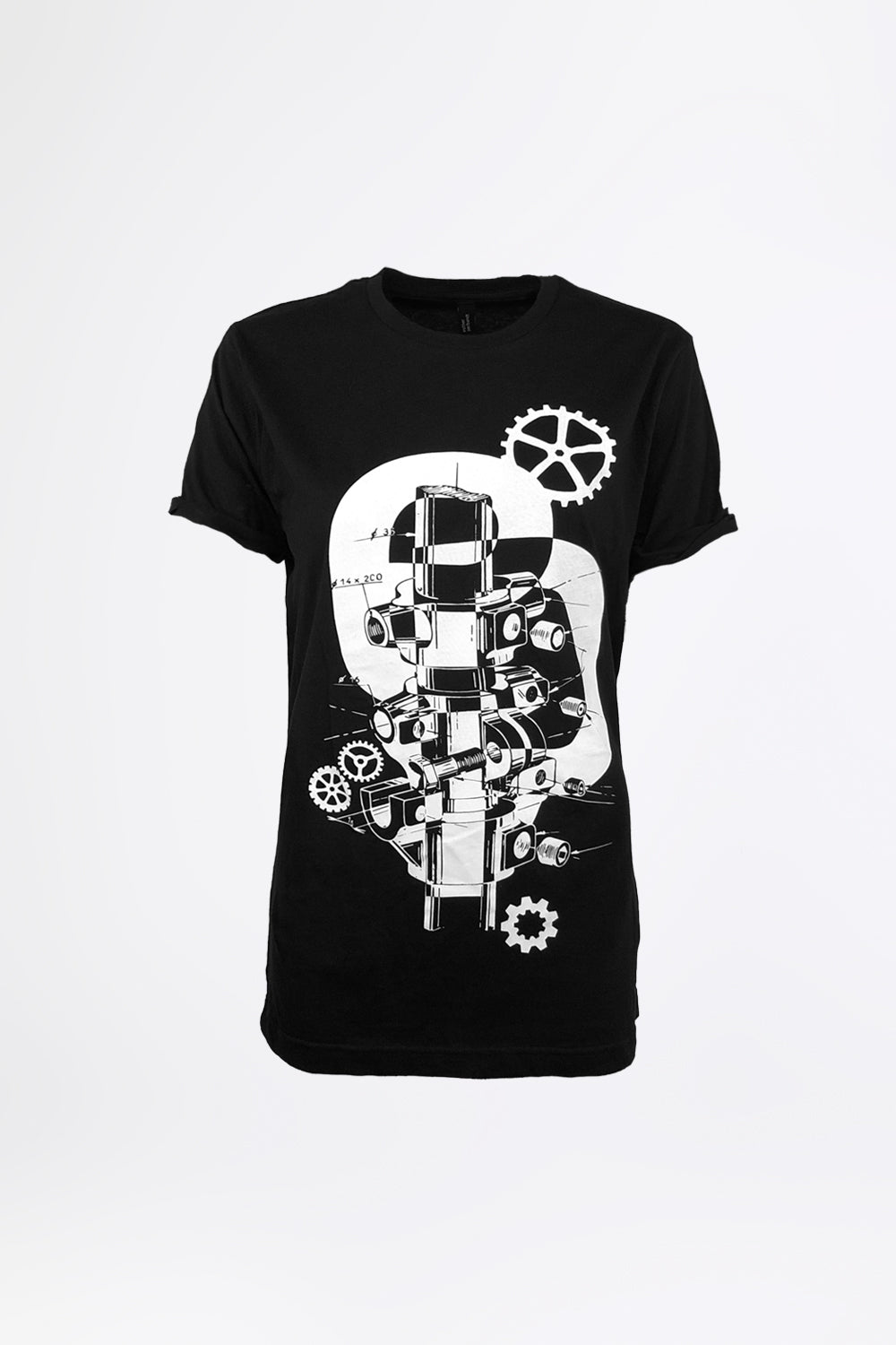 DREAM MACHINE - ブラック ステートメントTシャツ - 女性