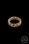 ECHTSCHMUCK - TANK CHAIN FINE - Gold Ring