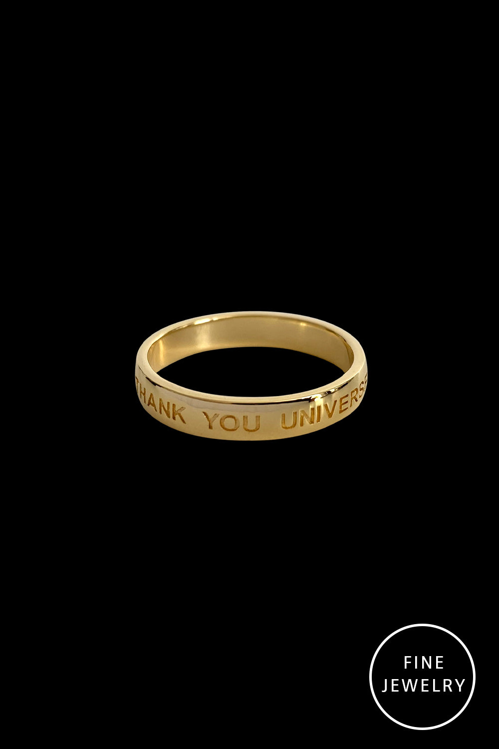 ECHTSCHMUCK - THANK YOU UNIVERSE SIMPLE - Gold Ring