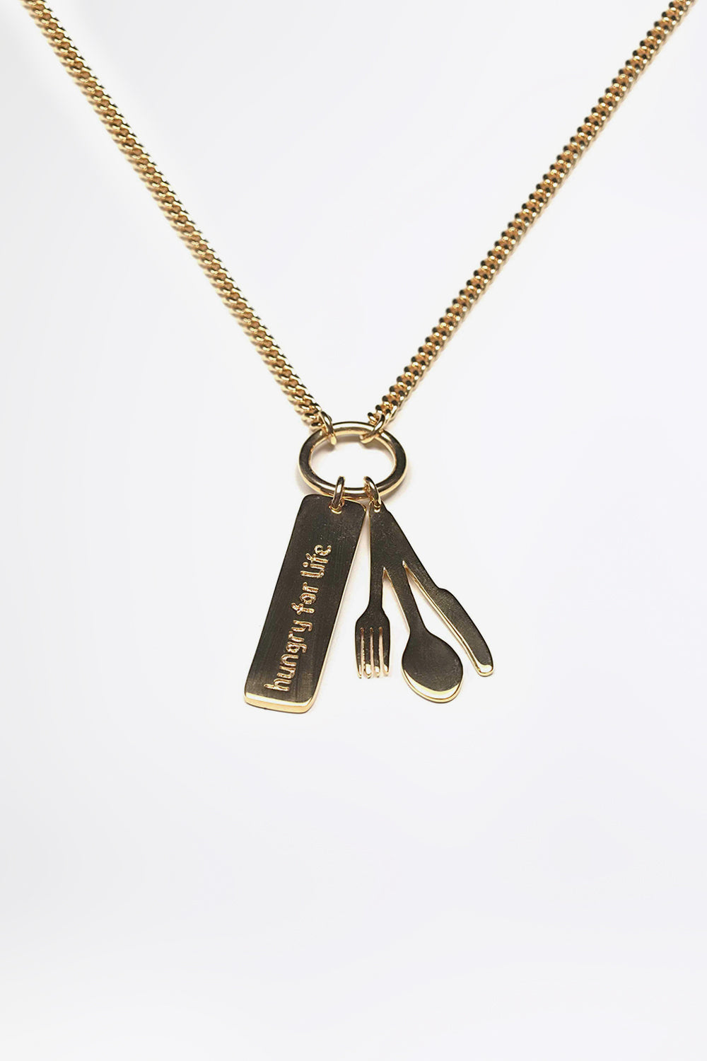 HUNGRY FOR LIFE - Fine Gold Necklace