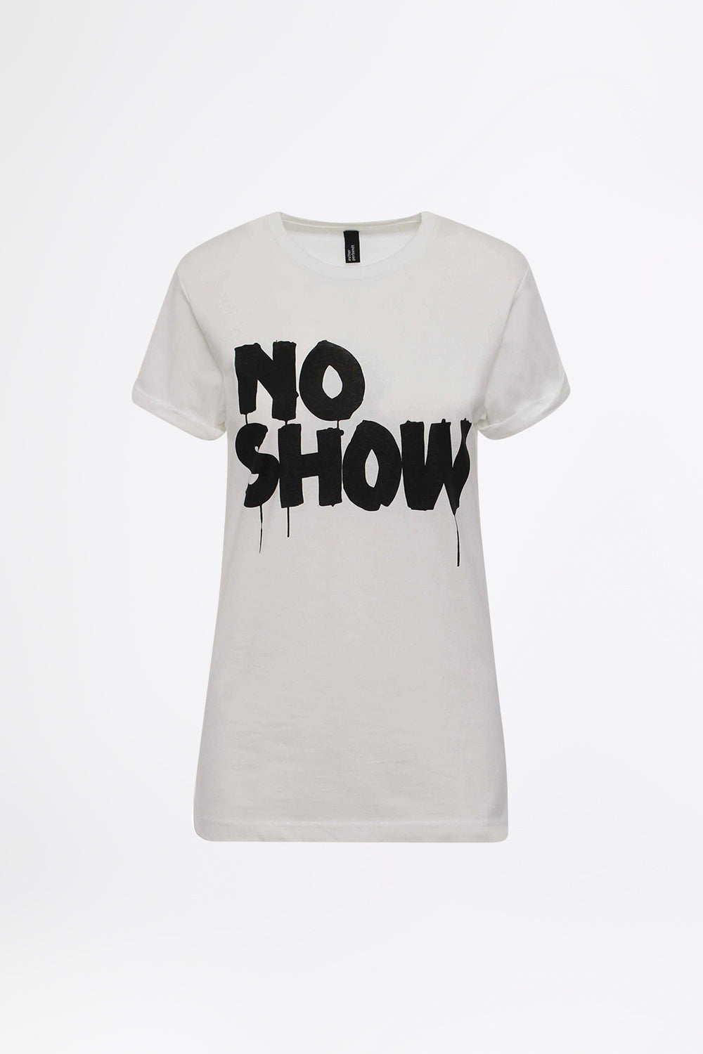 NO SHOW White - Statement T-shirt