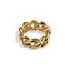 TANK CHAIN BOLD - Gold Ring