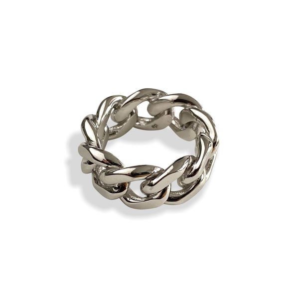 TANK CHAIN BOLD - Silber Ring