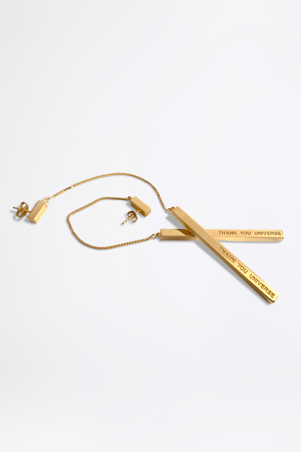 THANK YOU UNIVERSE - CHAIN - Gold Ohrring