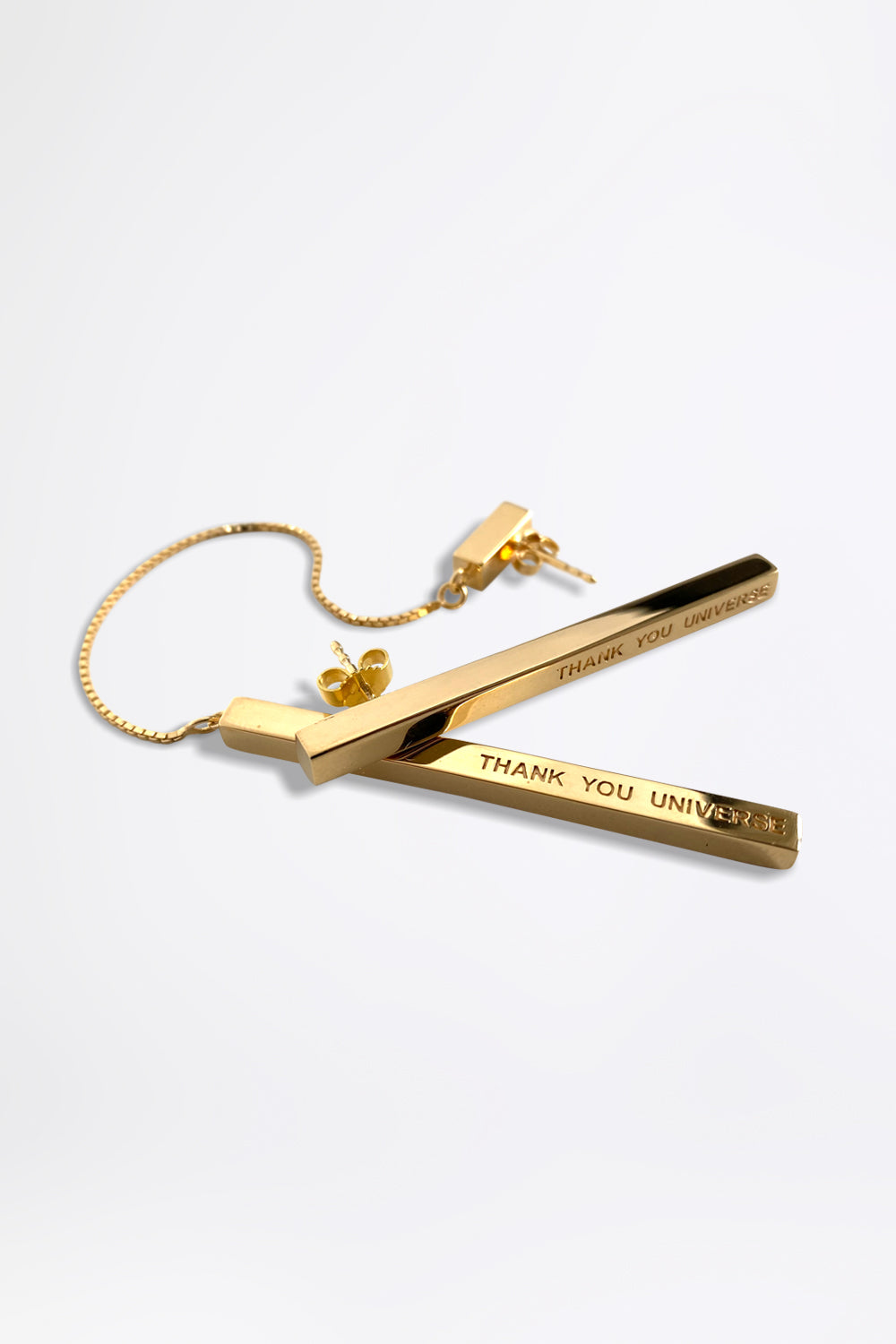THANK YOU UNIVERSE - CHAIN COMBI - Gold Ohrring