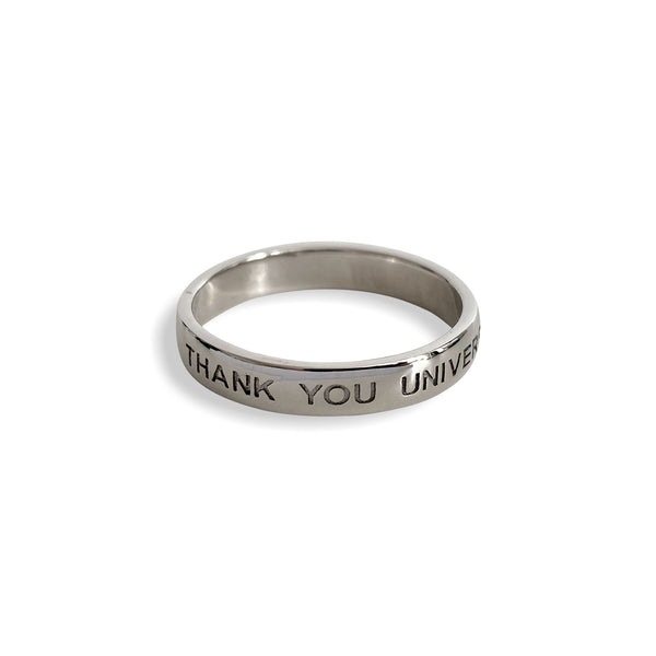 THANK YOU UNIVERSE - SIMPLE - Silver Ring