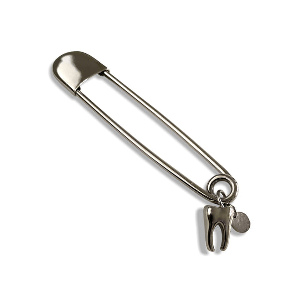 TOOTH - Silver Safety pin