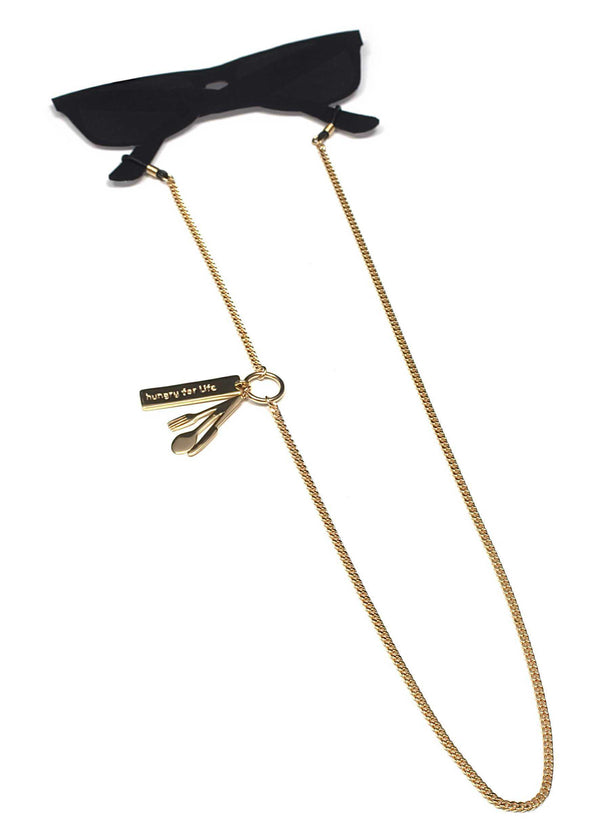 HUNGRY FOR LIFE - Golden Glasses Holder Necklace | esther perbandt