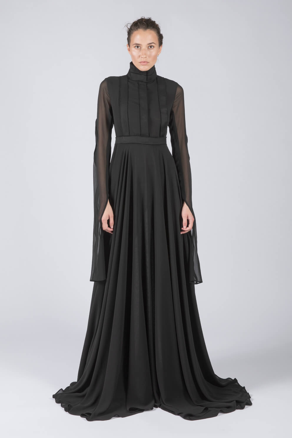at long last dress item Classic Sleeve Dress, Bias-Cut Satin M / Off White 25%PBT Wash Method Cut Cover: What Nia Long