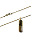 gold-pill with chain
