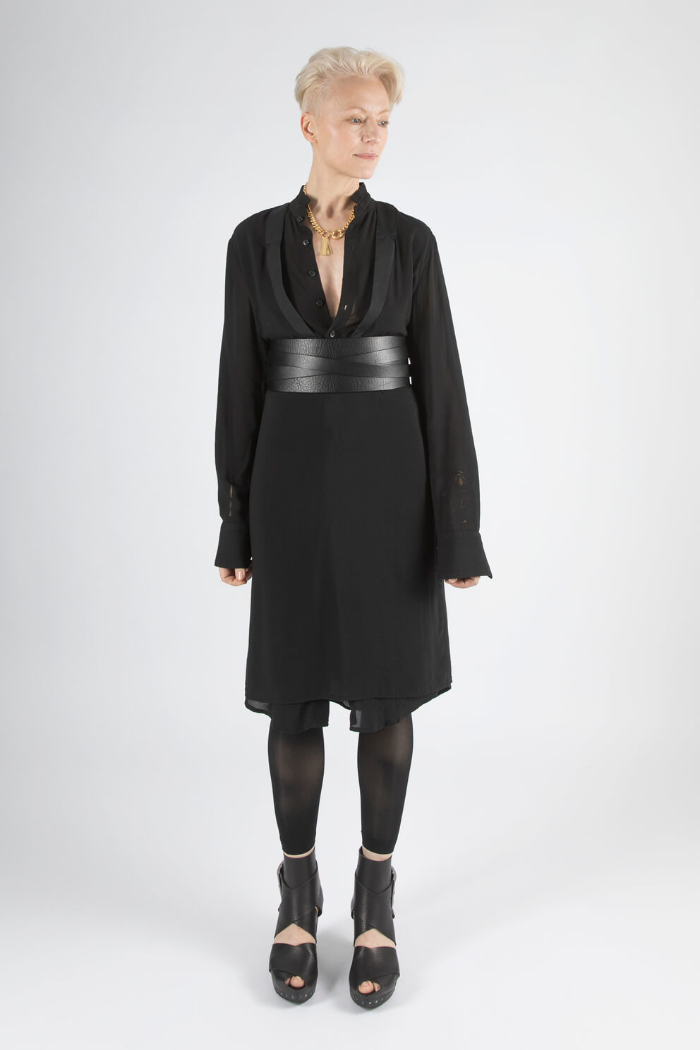 DOUBLE COLLAR - Dress - Women
